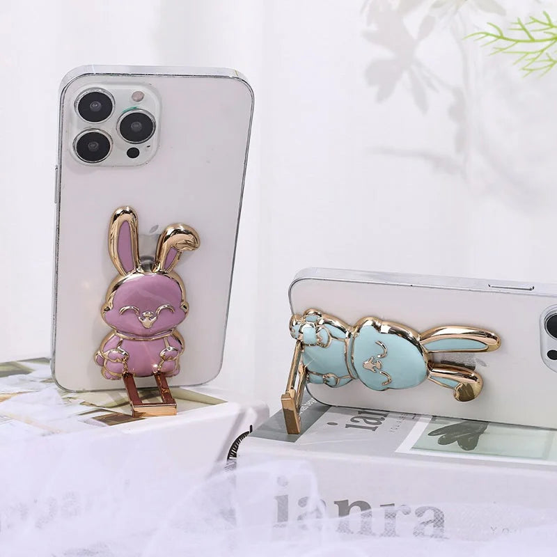 Suport Telefon Pliabil 3D Iepuraș - PopSocket Stand Grip pentru iPhone & Samsung