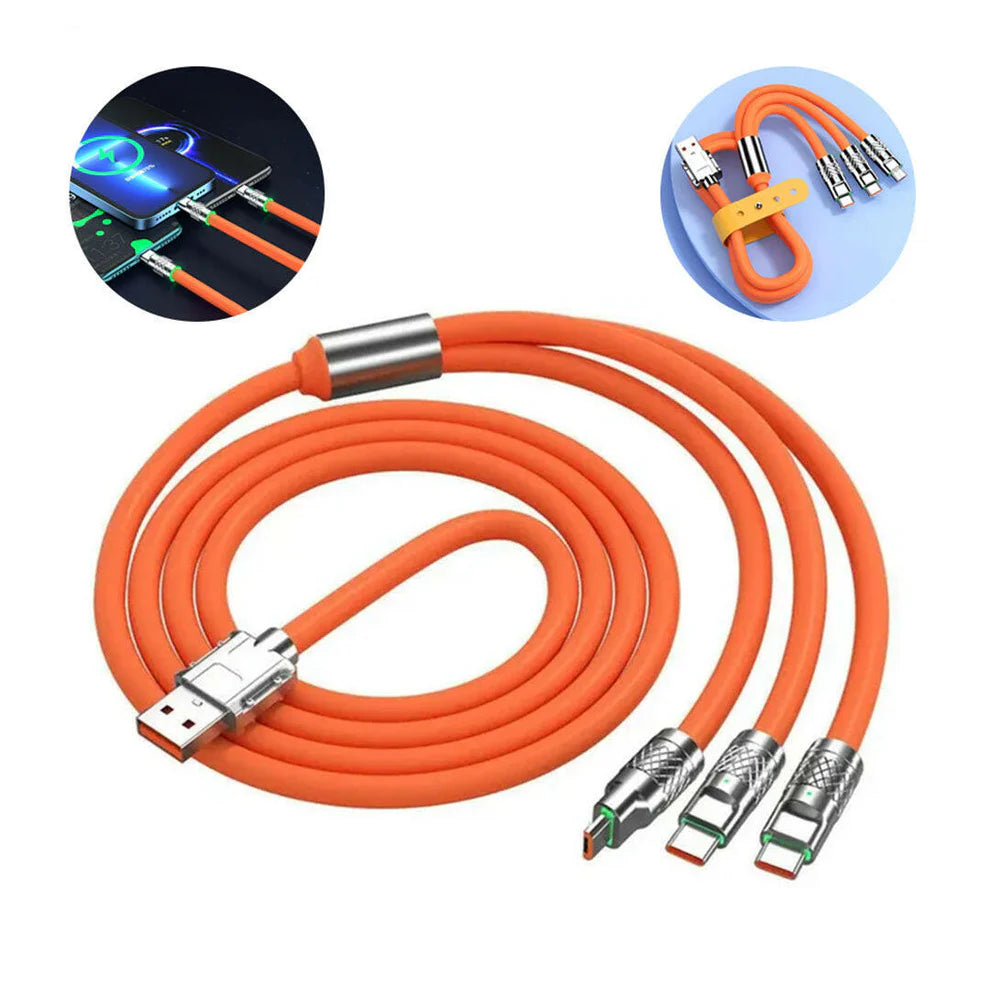 HyperLink® 120W Cablu de încărcare 3 în 1