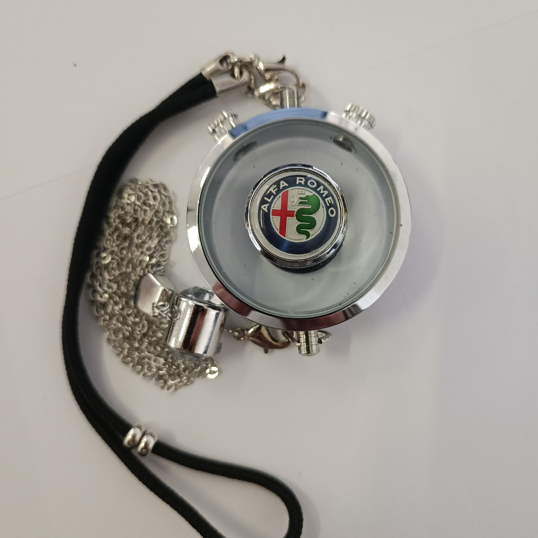 Odorizant Auto Pendant Personalizat Reîncărcabil | Design Premium Logo