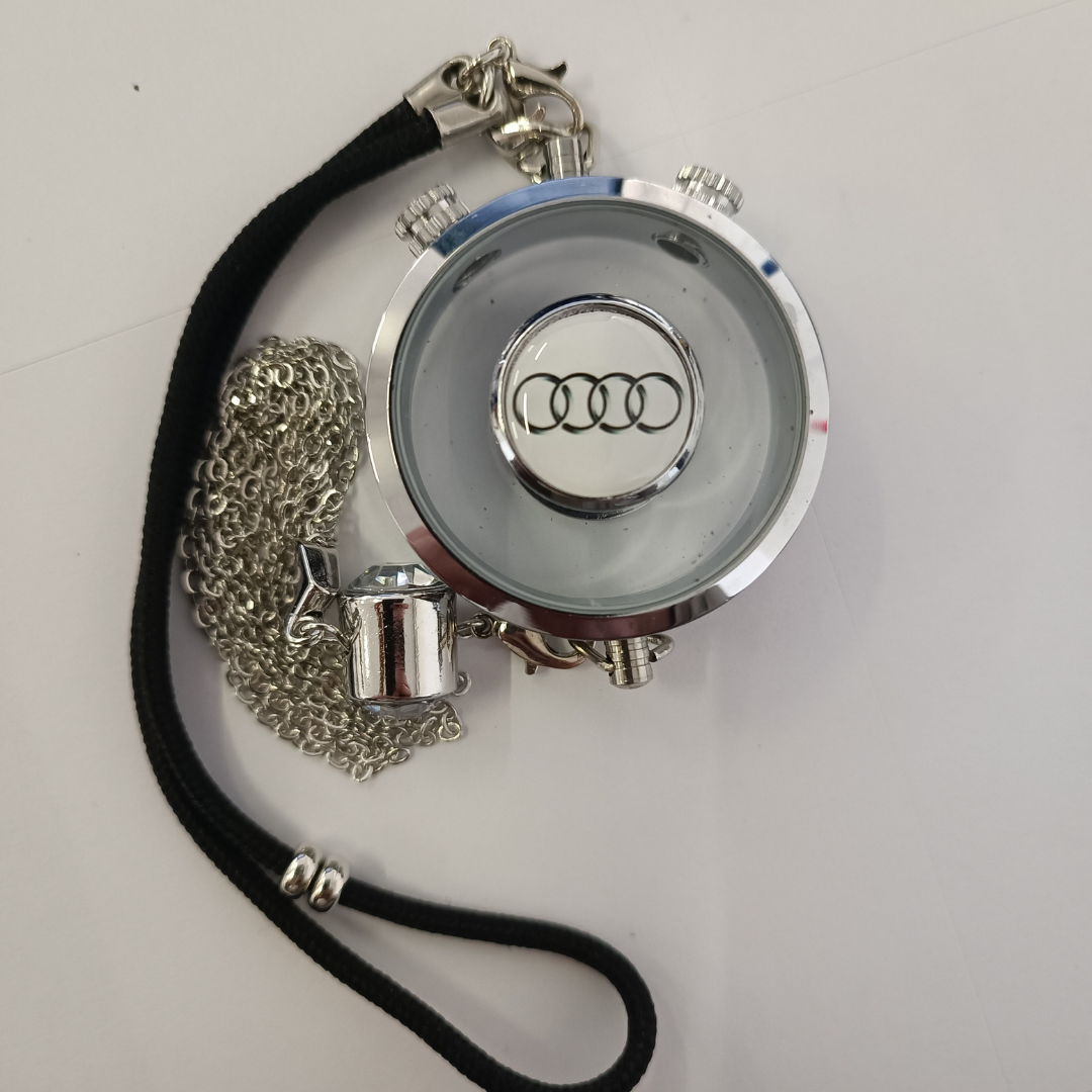 Odorizant Auto Pendant Personalizat Reîncărcabil | Design Premium Logo