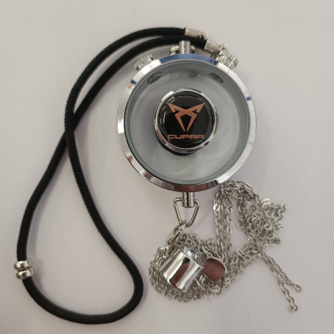 Odorizant Auto Pendant Personalizat Reîncărcabil | Design Premium Logo
