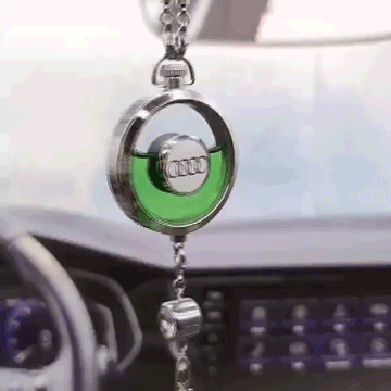 Odorizant Auto Pendant Personalizat Reîncărcabil | Design Premium Logo