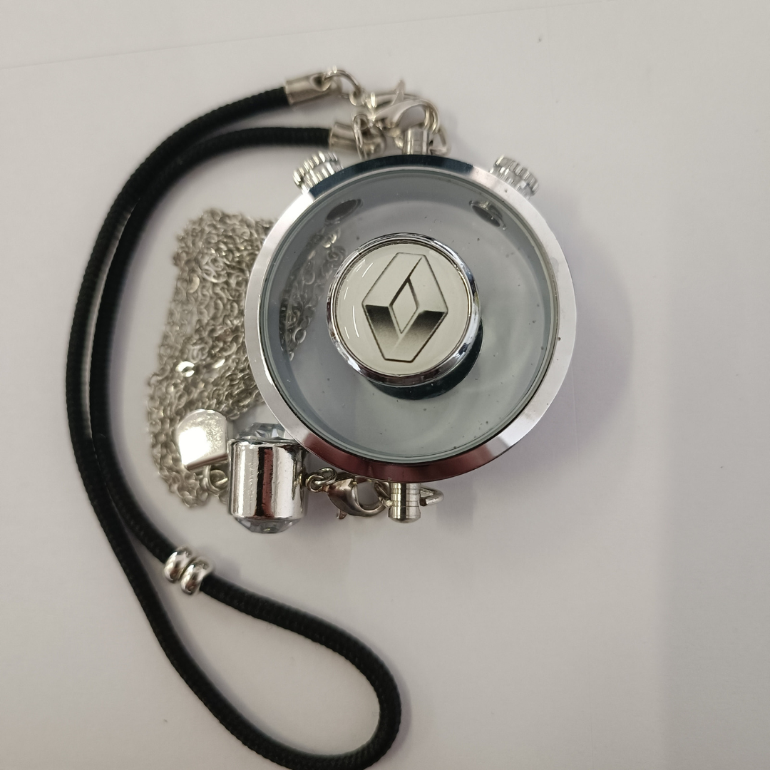 Odorizant Auto Pendant Personalizat Reîncărcabil | Design Premium Logo