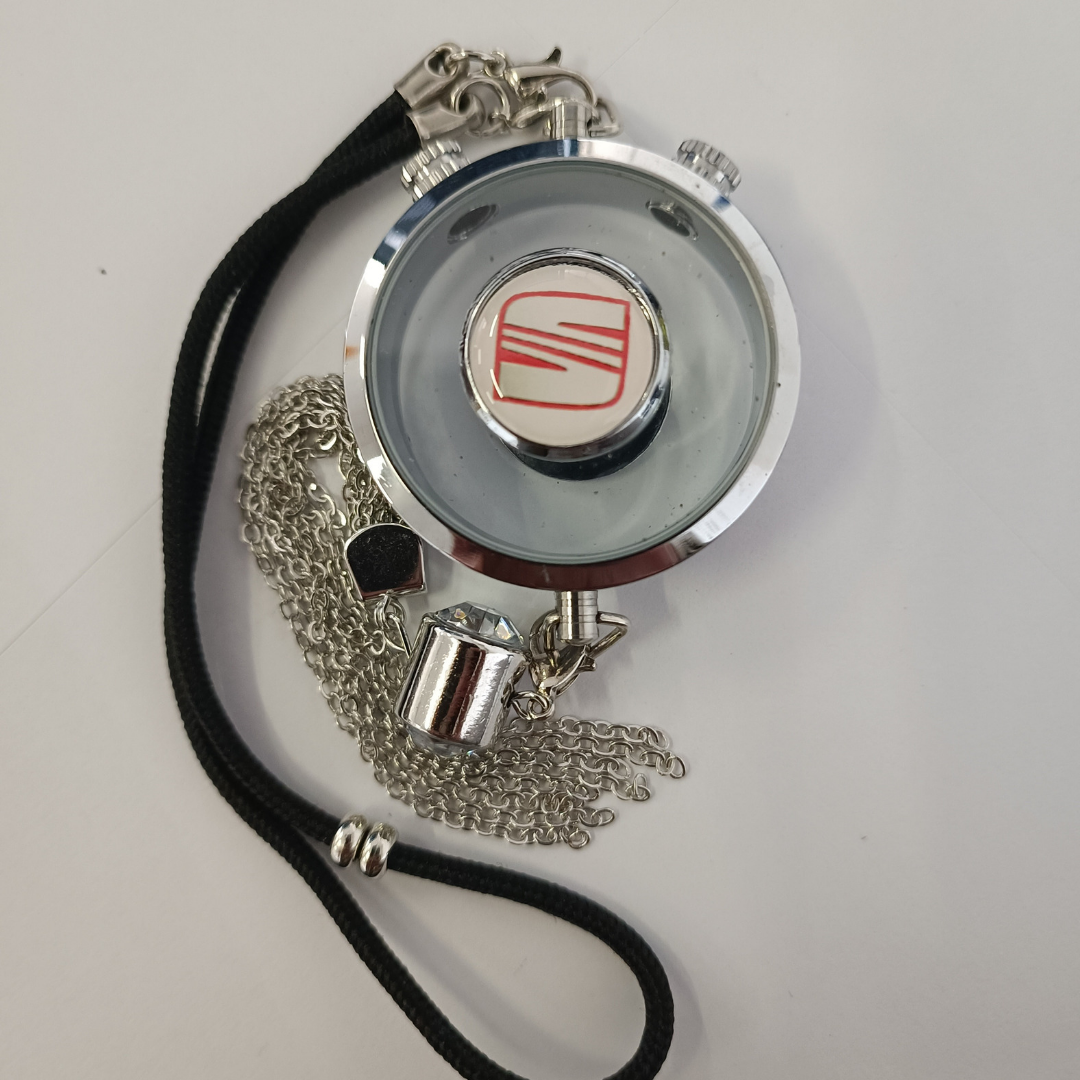 Odorizant Auto Pendant Personalizat Reîncărcabil | Design Premium Logo