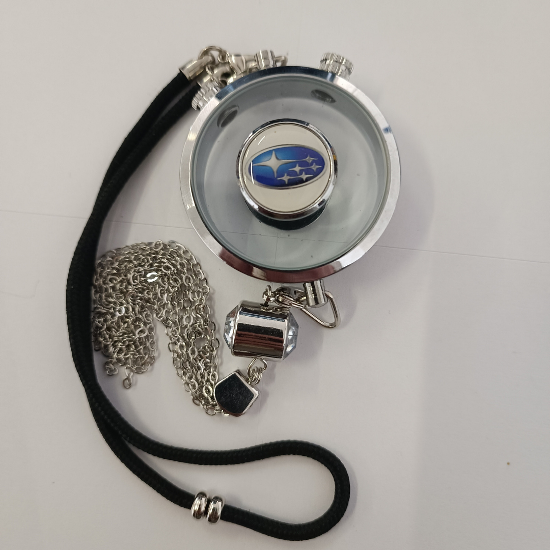 Odorizant Auto Pendant Personalizat Reîncărcabil | Design Premium Logo