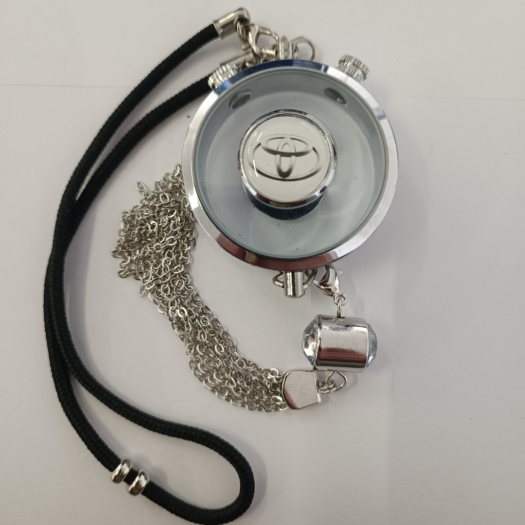 Odorizant Auto Pendant Personalizat Reîncărcabil | Design Premium Logo